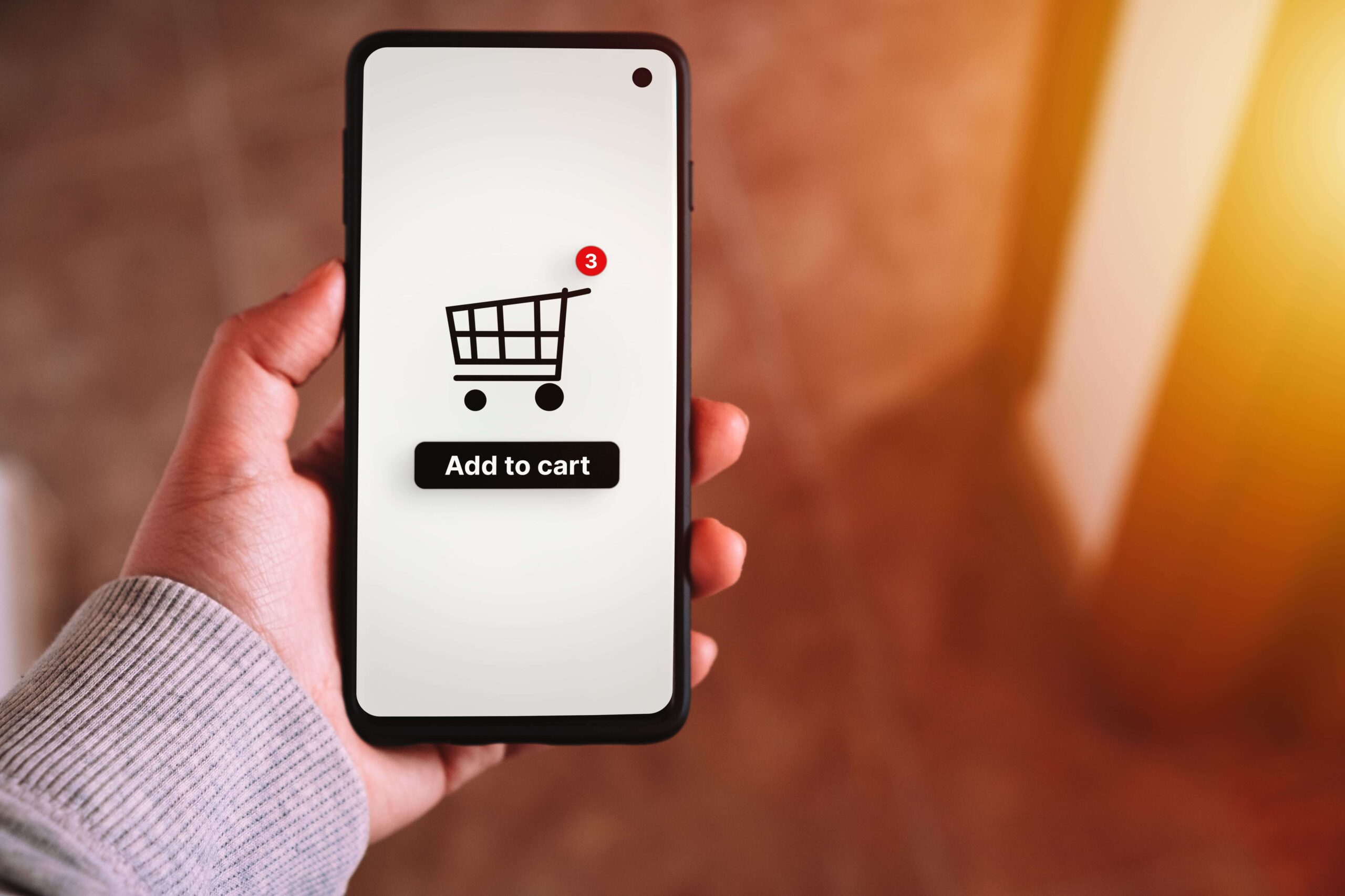 Amazon SEO 4 woman use smartphone shopping online add cart title shopping cart icon screen phone scaled
